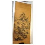 1240	ASIAN SCROLL, APPROXIMATELY 26 1/2 IN X 66 IN