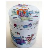 1245	CHINESE PORCELAIN TEA CADDY, APPROXIMATELY 4 IN X 5 IN H