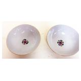 1247	CHINESE PORCELAIN BOWLS, 2 APPROXIMATELY 6 IN X 2 IN EACH