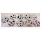 1248	9 CHINESE PORCELAIN PLATES, APPROXIMATELY 6 1/2 IN, MOST WITH DAMAGE
