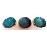 1250	3 CHINESE PORCELAIN BOWLS, LARGEST APPROXIMATELY 6 1/4 IN X 2 IN