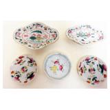 1252	GROUP OF ASSORTED CHINESE PORCELAIN, LARGEST APPROXIMATELY 8 IN X 6 IN X 1 1/2 IN