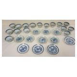 1270	ASSORTED ASIAN CUPS & UNDER PLATES, SOME W/LOSS