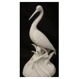 1017	BISQUE FIGURE OF A STORK, APPROXIMATELY 11 1/2 IN HIGH