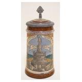 1038	ANTIQUE GERMAN STIEN, APPROXIMATELY 7 IN HIGH