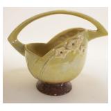 1044	ROSEVILLE ART POTTERY *WINCRAFT* BASKET, APPROXIMATELY 9 IN HIGH