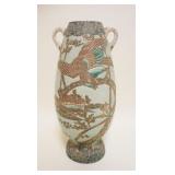 1057	SATSUMA VASE, APPROXIMATELY 13 IN HIGH