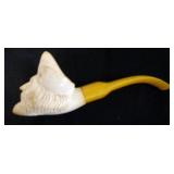 1075	MEERSCHAUM PIPE CARVED TURKS HEAD, APPROXIMATELY 5 1/2 IN LONG
