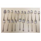 1094	STERLING SILVER SPOONS & SERVERS, 15 OZT
