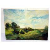 1145	OIL PAINTING ON CANVAS, LANDSCAPE SIGNED A GOLLNER, APPROXIMATELY 33 IN X 23 IN