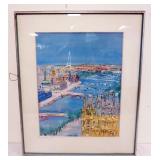 1146	FRAMED AND MATTED PRINT, DUFY, APPROXIMATELY 27 IN X 32 IN OVERALL