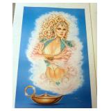 1153	OLIVIA DEBERADINIS SIGNED AND NUMBERED PRINT 203/325, APPROIMXTELY 24 IN X 37 IN, SOME WEAR TO 