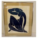 1162	H. MATISSE PRINT, NO. 216/365, APPROXIMATELY 24 IN X 31 IN OVERALL