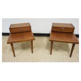 1172	MID CENTURY MODERN AMERICAN OF MARTINSVILLE END TABLES, APPROXIMATELY 29 IN X 70 IN X 22 IN H