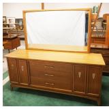 1188	KENT COFFEY *THE WHARTON* MID CENTURY MODERN CHEST OF DRAWERS WITH MIRROR AND 1 DRAWER NIGHT ST