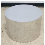 1190	MODERN CHROME CYLINDER STAND, APPROXIMATELY 23 IN X 15 IN H