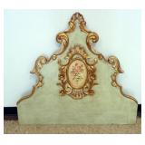 1237	PAINT DECORATED HEAD BOARD PANEL, APPROXIMATELY 34 IN X 41 IN 