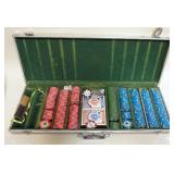 1253	CASINO DE ISTHMUS *JAMES BOND* POKER CHIPS,47 $25 CHIPS, 192 $1 CHIPS, 147 $5 CHIPS, CASE WORN
