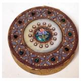 1263	ANTIQUE FRENCH ROUND DRESSER BOX, APPROXIMATELY 2 1/2 IN X 1/2 IN