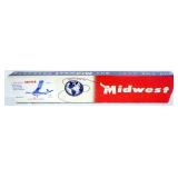 1077	VINTAGE WOOD MODEL AIRPLANE KIT, MIDWEST *SNIFFER* R/C AIRPLANE SEALED