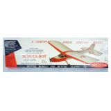 1100	VINTAGE WOOD MODEL AIRPLANE KIT, TOP FLITE *SCHOOL BOY* R/C AIRPLANE