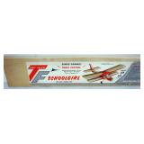 1118	VINTAGE WOOD MODEL AIRPLANE KIT, TOP FLITE MODELS *SCHOOL GIRL* R/C AIRPLANE SEALED