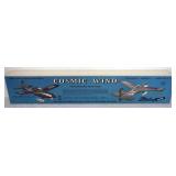 1124	VINTAGE WOOD MODEL AIRPLANE KIT, STERLING MODELS *COSMIC WIND* R/C AIRPLANE SEALED