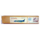 1144	VINTAGE WOOD MODEL AIRPLANE KIT, J & J INDUSTRIES TONY BONETTI