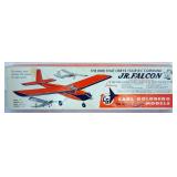 1185	VINTAGE WOOD MODEL AIRPLANE KIT, CARL GOLDBERG MODELS *JR. FALCON* R/C AIRPLANE