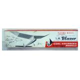 1187	VINTAGE WOOD MODEL AIRPLANE KIT, CARL GOLDBERG MODELS *1/2 A BLAZER* R/C AIRPLANE