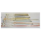 1228	VINTAGE MODEL AIPLANE PARTS, SULLIVAN GOLD-N-RODS, NEW OLD STOCK 13 PACKS ASSORTED, 36 IN, 48 I