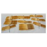 1242	VINTAGE MODEL AIRPLANE LARGE GROUP OF WOOD PROPS/PROPELLORS, ZINGER, 8, 11, 12, 13, 14