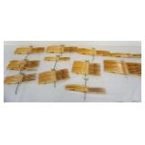 1243	VINTAGE MODEL AIRPLANE LARGE GROUP OF ZINGER ASSORTED WOOD PROPS/PROPELLORS, 9/4, 9/6, 11/7.5, 