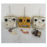 1273	VINTAGE MODEL AIRPLANE R/C CONTROLLERS BLUE MAX MARK IV WORLD ENGINES DIGITAL & EXPERT