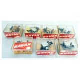 1333	VINTAGE MODEL AIRPLANE PARTS 7 CARBURETORS KAVAN