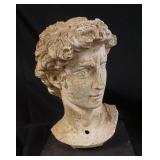 1008	PLASTER & COMPOSITION BUST OF A ROMAN, APPROXIMATELY 15 1/4 IN HIGH