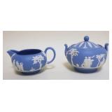 1055	WEDGWOOD ENGLAND CREAMER & SUGAR
