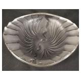 1061	LALIQUE CIGAR ASHTRAY, APPROXIMATELY 8 1/2 IN X 7 IN X 3 IN HIGH