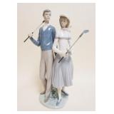1072	LLADRO MAN & WOMAN GOLFERS, APPROXIMATELY 14 IN