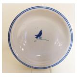 1081	BLUE & WHITE ASIAN BOWL W/BIRD DESIGN IN CENTER, APPROXIMATELY 12 IN X 2 1/2 IN HIGH
