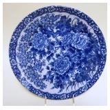 1083	ASIAN BLUE & WHITE PORCELAIN PLATE, APPROXIMATELY 12 IN