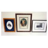1138	GROUP OF 3 ENGRAVINGS AND PRINT, GENERAL CUSTER, BUFFALO BILL, BATTLE OF WATERLOO, LARGEST APPR
