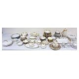 1142	LARGE GROUP OF ASSORTED CHINA INCLUDING LIMOGES, NORITAKE, ETC.