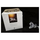 1151	SWAROVSKI LEAD CRYSTAL LION, INSPIRATION AFRICA THE LION, APPROXIMATELY 3 IN X 5 IN