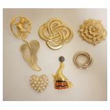 1175	7 ASSORTED DESIGNER PINS, INCLUDING  MONET AND ALVA