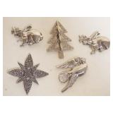 1177	5 SIGNED JOHN HARDY CLIPS/PINS