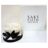 1185	PHILLIP TREACY LONDON LADIES HAT NEW WITH TAGS IN SAKS FIFTH AVENUE BOX