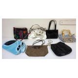 1189	GROUP OF 7 DESIGNER PURSES INCLUDING FIRESSE LA MODEL, LONGCHAMP, TANNER KROLLE LONDON, SOME WE