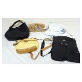 1195	GROUP OF 5 DESIGNER BAGS, ALL  WITH TAGS, SOME WEAR INCLUDING XOXO CLUTCH, DIMONI SPOTTING TO B