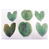 1213	NATALIE SURVING ARCHITECTURAL TILES, SURVING STUDIOS, LEAF TILES,LARGEST APPROXIMATELY 9 IN X 8